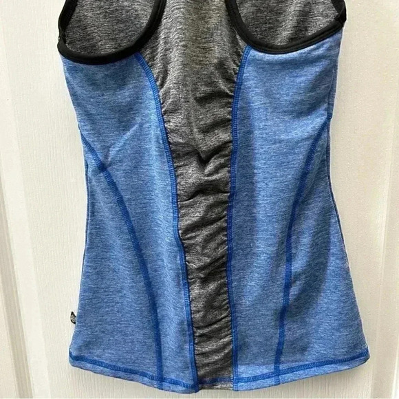 La Vie en Rose Workout Tank Top Shorts 2PC Gym Set Activewear Blue Black XS/S - Picture 11 of 15